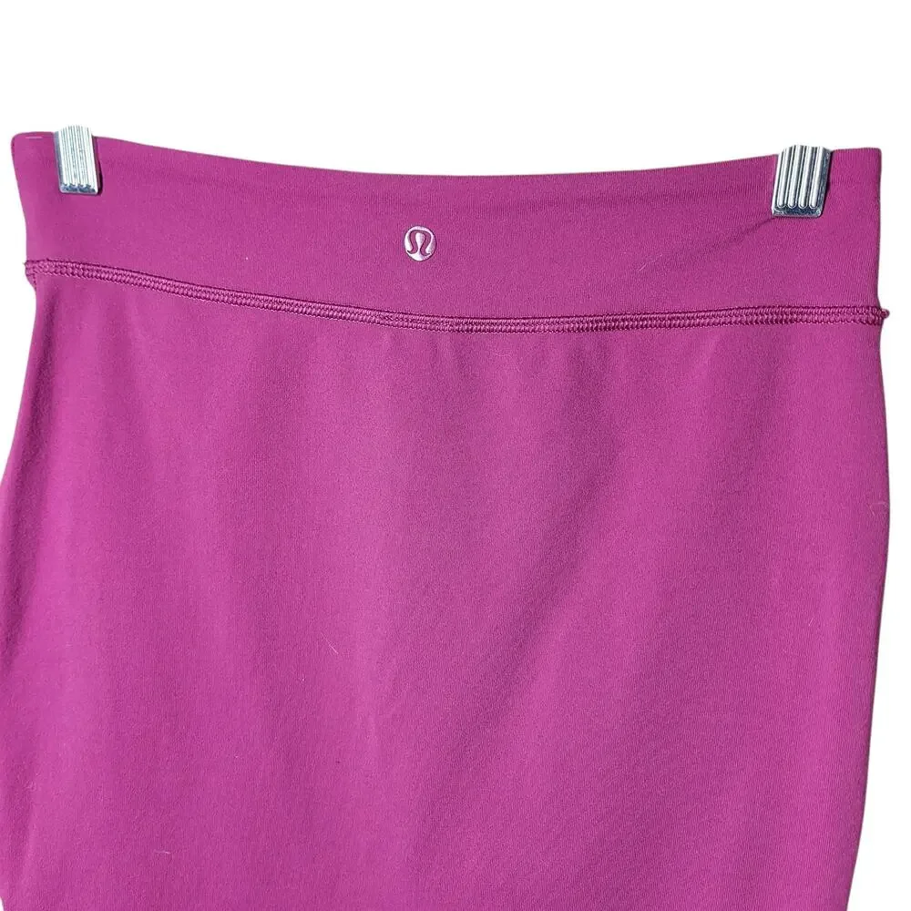 Lululemon City Skirt regal plum magenta size 4 luon athletic pencil mini skirt